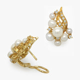 Pearl & Diamond Earrings