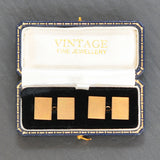 9ct Engine Turned Cuff Links