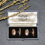 Rose Gold Oval Cufflinks
