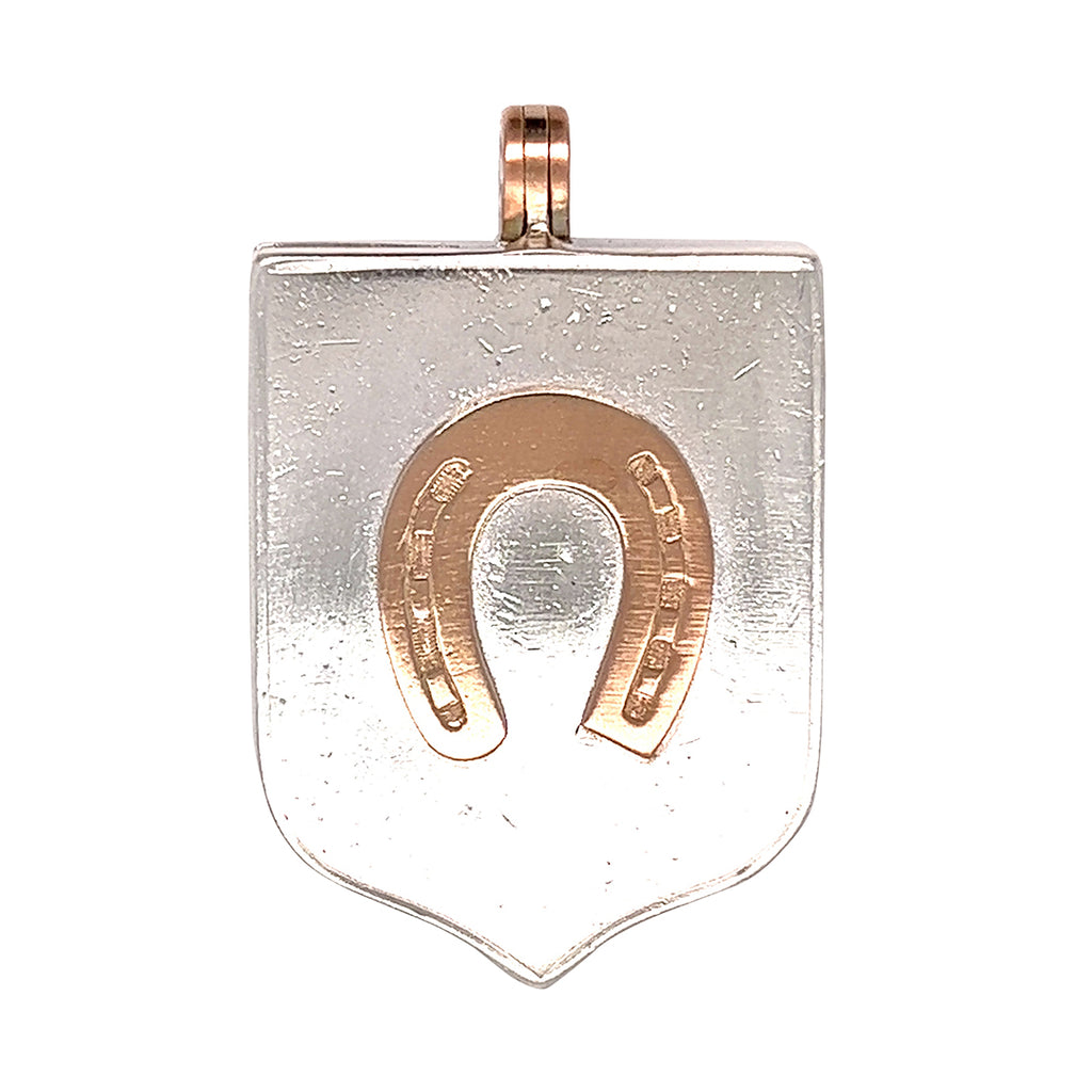 Silver Horse Shoe Locket