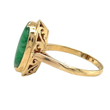 Marquise Cut Jade Ring