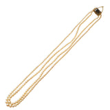 Pearl Necklace with Garnet Clasp