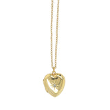 Diamond Set Heart Locket