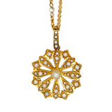 Pearl Cluster Pendant Necklace