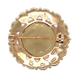 Citrine & Pearl Brooch