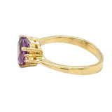 Amethyst Heart Ring