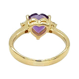 Amethyst Heart Ring