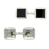 Onyx & White Gold Cufflinks