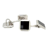 Onyx & White Gold Cufflinks