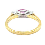 Pink Sapphire & Diamond Ring