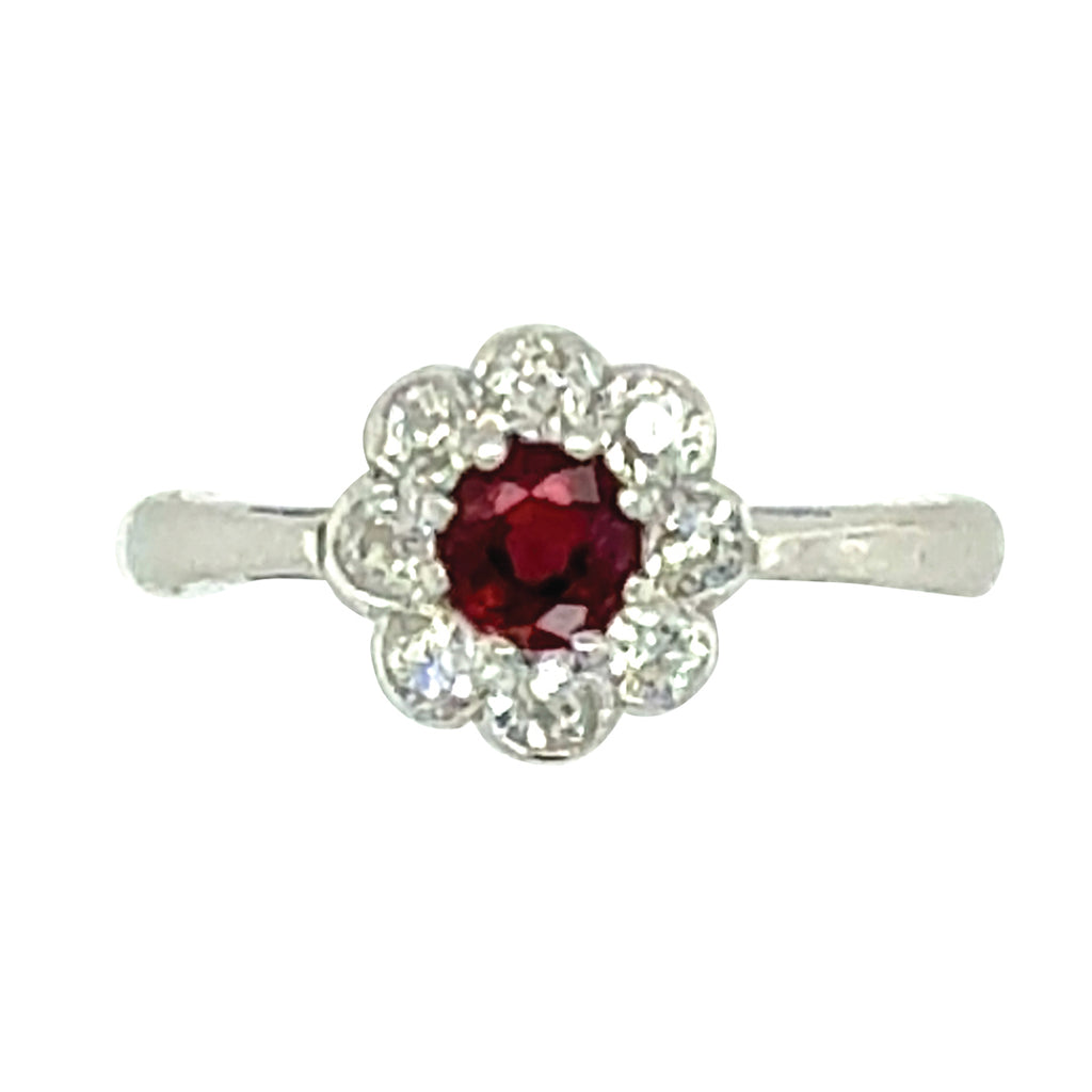 Ruby & Diamond 'Daisy' Ring