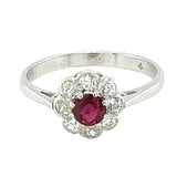 Ruby & Diamond 'Daisy' Ring