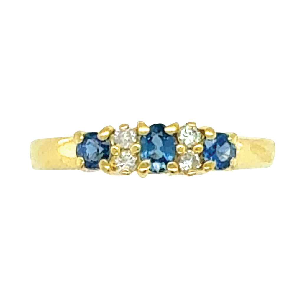 Sapphire & Diamond Ring