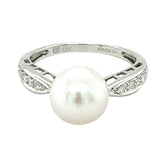 Pearl & Diamond Ring