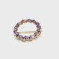 Amethyst & Diamond Brooch