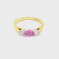 Pink Sapphire & Diamond Ring