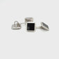 Onyx & White Gold Cufflinks