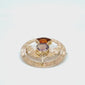 Citrine & Amethyst Thistle Brooch