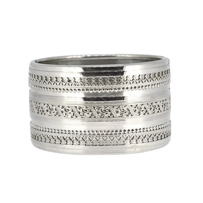 antique silver bangle