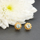 Blue Zircon Earrings
