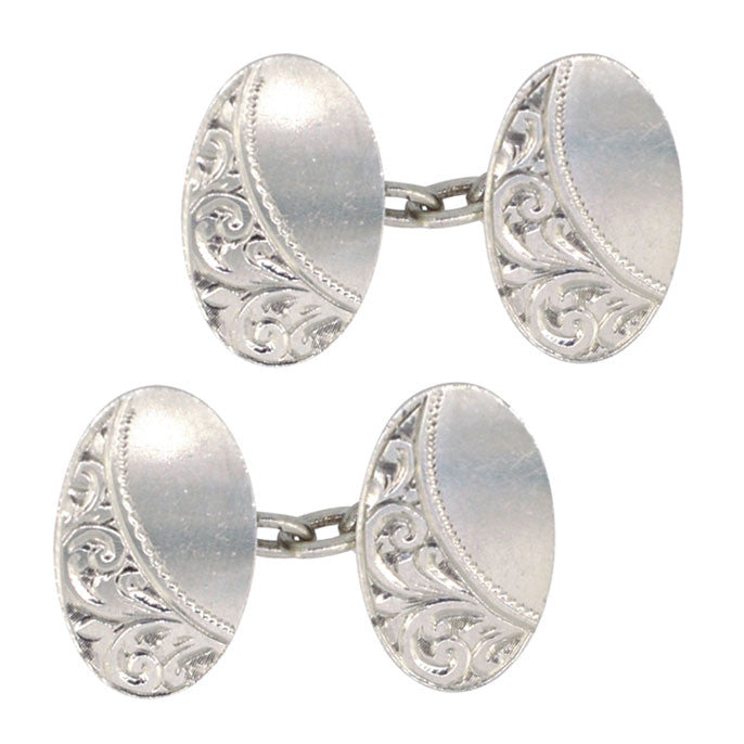 antique silver cufflinks