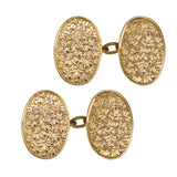 antique gold cuff links
