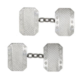 Engine Turned Cuff Links