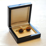 Vintage Tiger's Eye Cuff Links