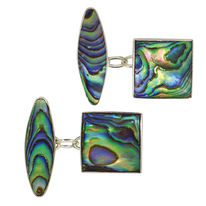 vintage abalone cuff links