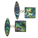 vintage abalone cuff links