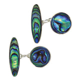 vintage abalone cuff links