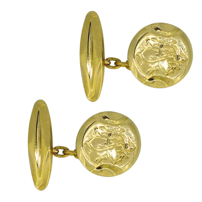 Vintage Gold Cuff Links