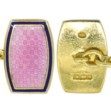 vintage enamel cuff links