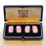 Silver Enamel Cuff Links
