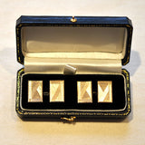 Silver Cufflinks with Gold Onlay