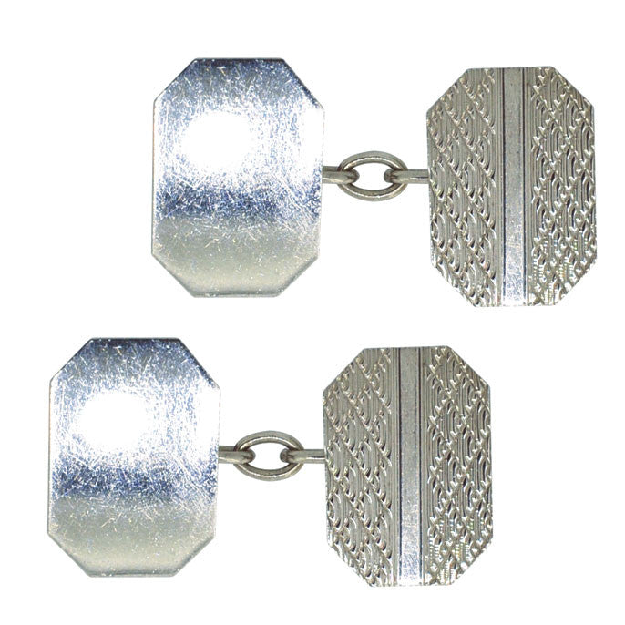 vintage silver cuff links