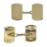 9ct Plain Gold cufflinks