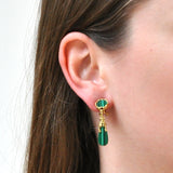 Malachite Drop Earrings