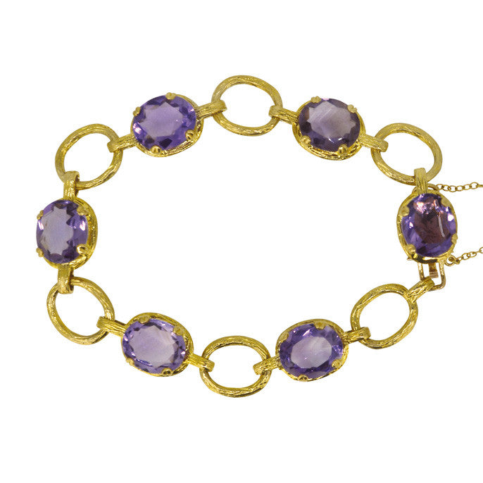 vintage amethyst bracelet