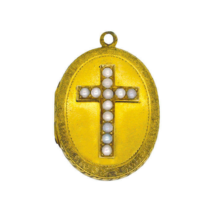 Victorian Pearl Set Locket
