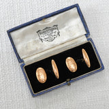 Rose Gold Oval Cufflinks