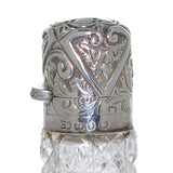 Silver & Cut Glass Scent Bottle