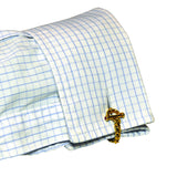 Curb Link & Ruby Cufflinks
