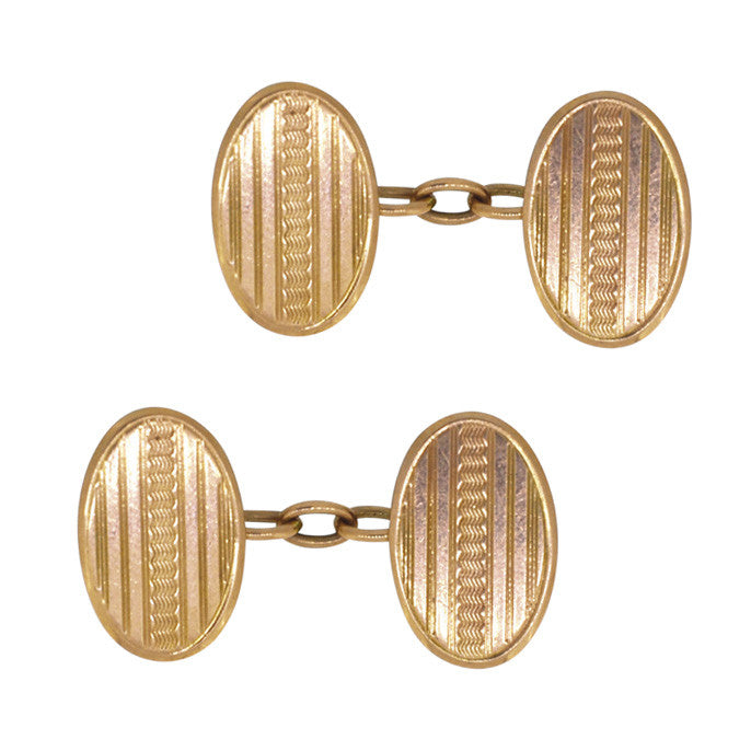 vintage rose gold cufflinks