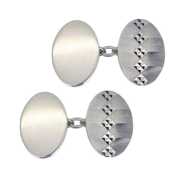 vintage silver cufflinks
