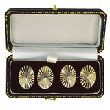 Oval 'Star' Cuff Links