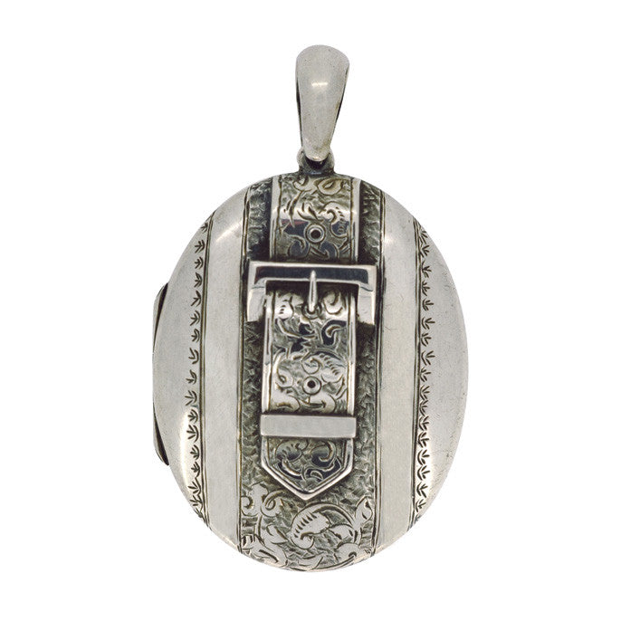 antique silver locket