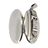 victorian silver locket