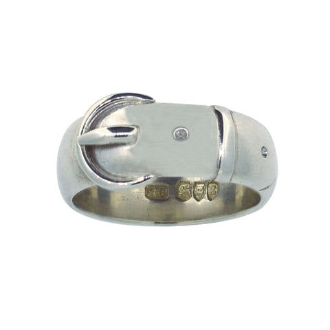 Silver Buckle Ring