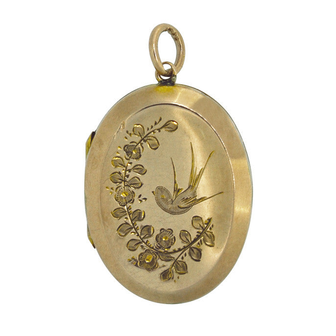 vintage gold locket